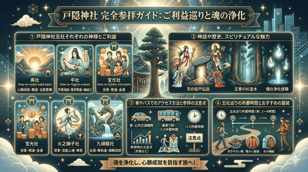 戸隠神社のご利益巡り完全ガイド！五社の神様とアクセス情報