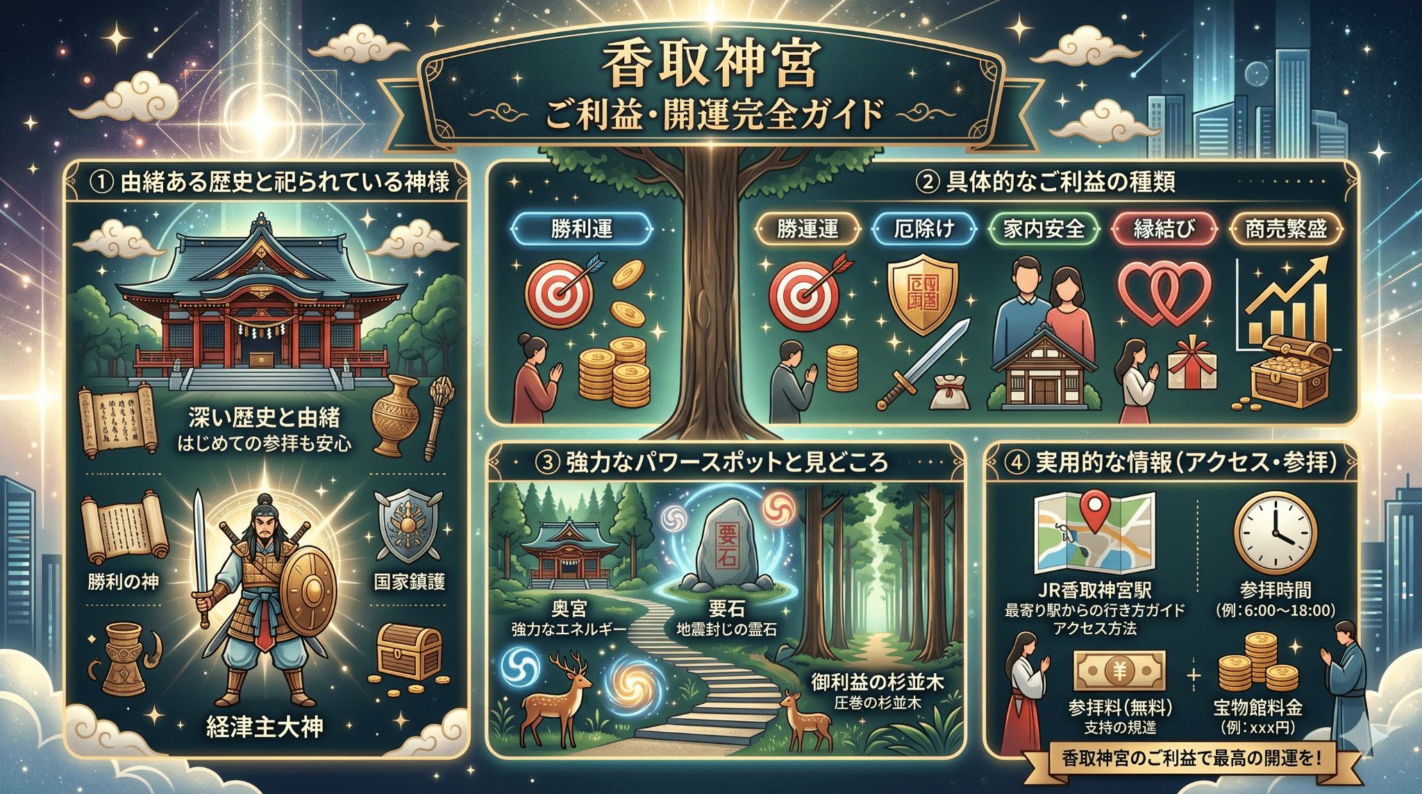 香取神宮のご利益とは？開運に導くパワースポット