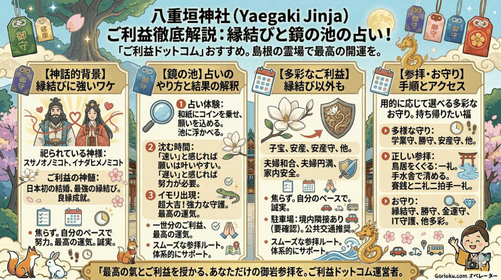 八重垣神社のご利益徹底解説！縁結びと鏡の池