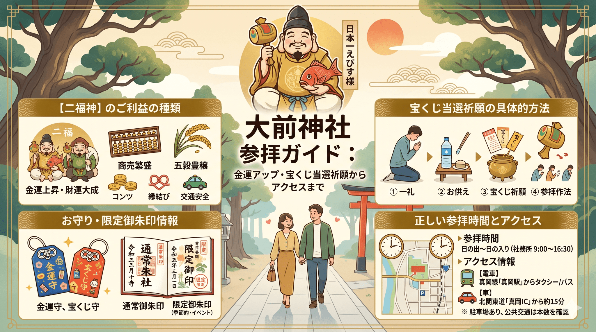 大前神社のご利益徹底ガイド！金運・宝くじ・縁結び