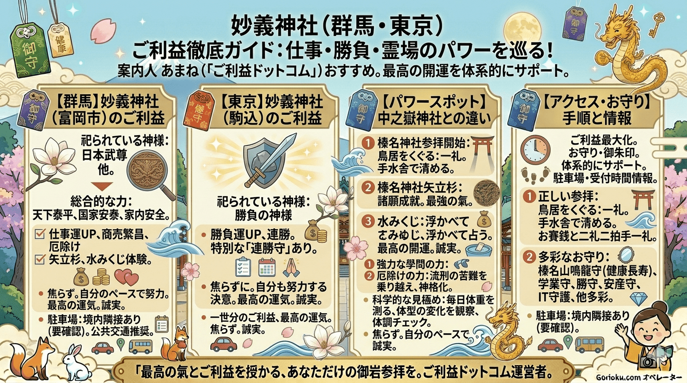 妙義神社のご利益は群馬と東京で違う？徹底ガイド