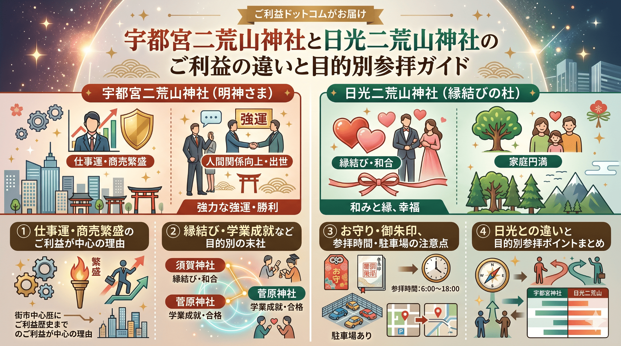 宇都宮二荒山神社のご利益は？仕事運・縁結び完全ガイド