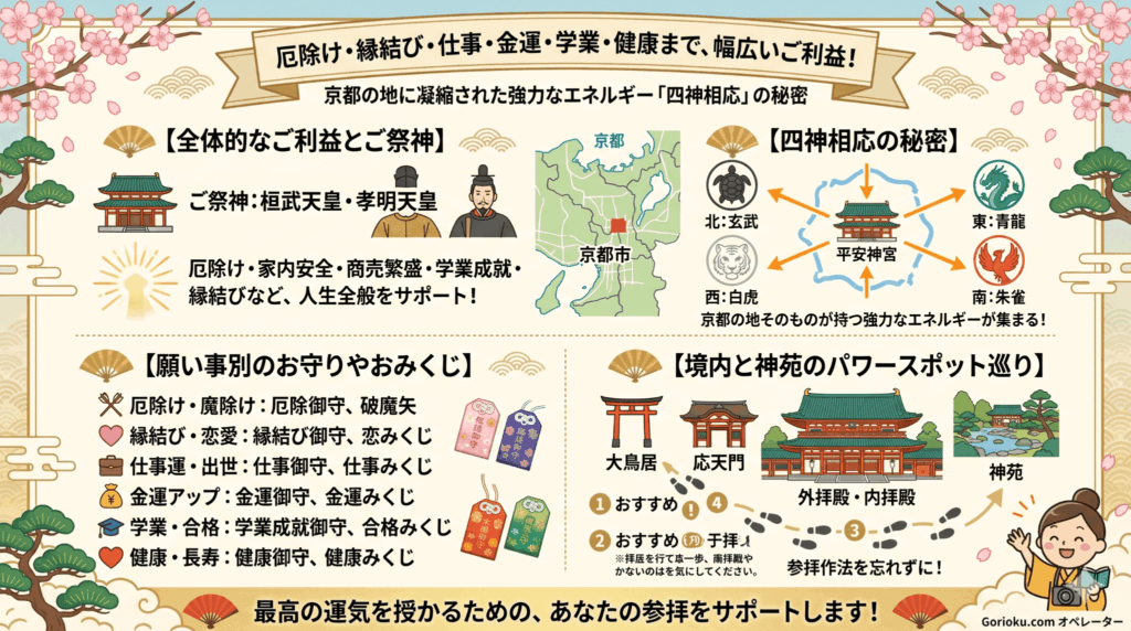 平安神宮のご利益を徹底解説！四神相応の力とは