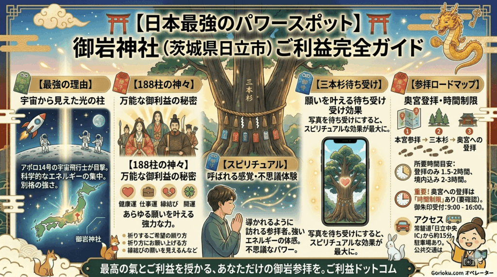 御岩神社のご利益は最強？宇宙の光と三本杉の秘密