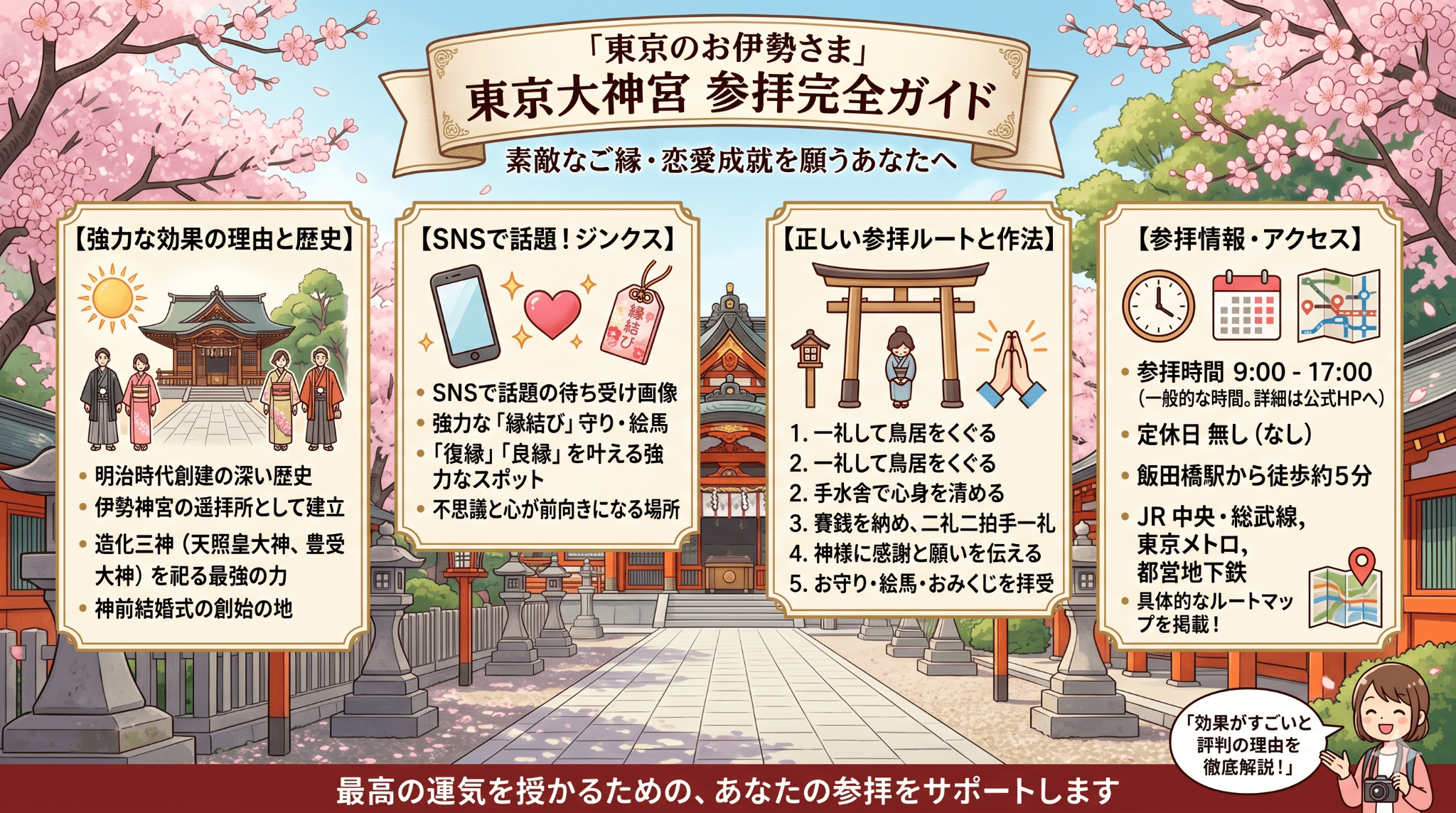 東京大神宮のご利益はすごい？縁結びの効果や理由を徹底解説
