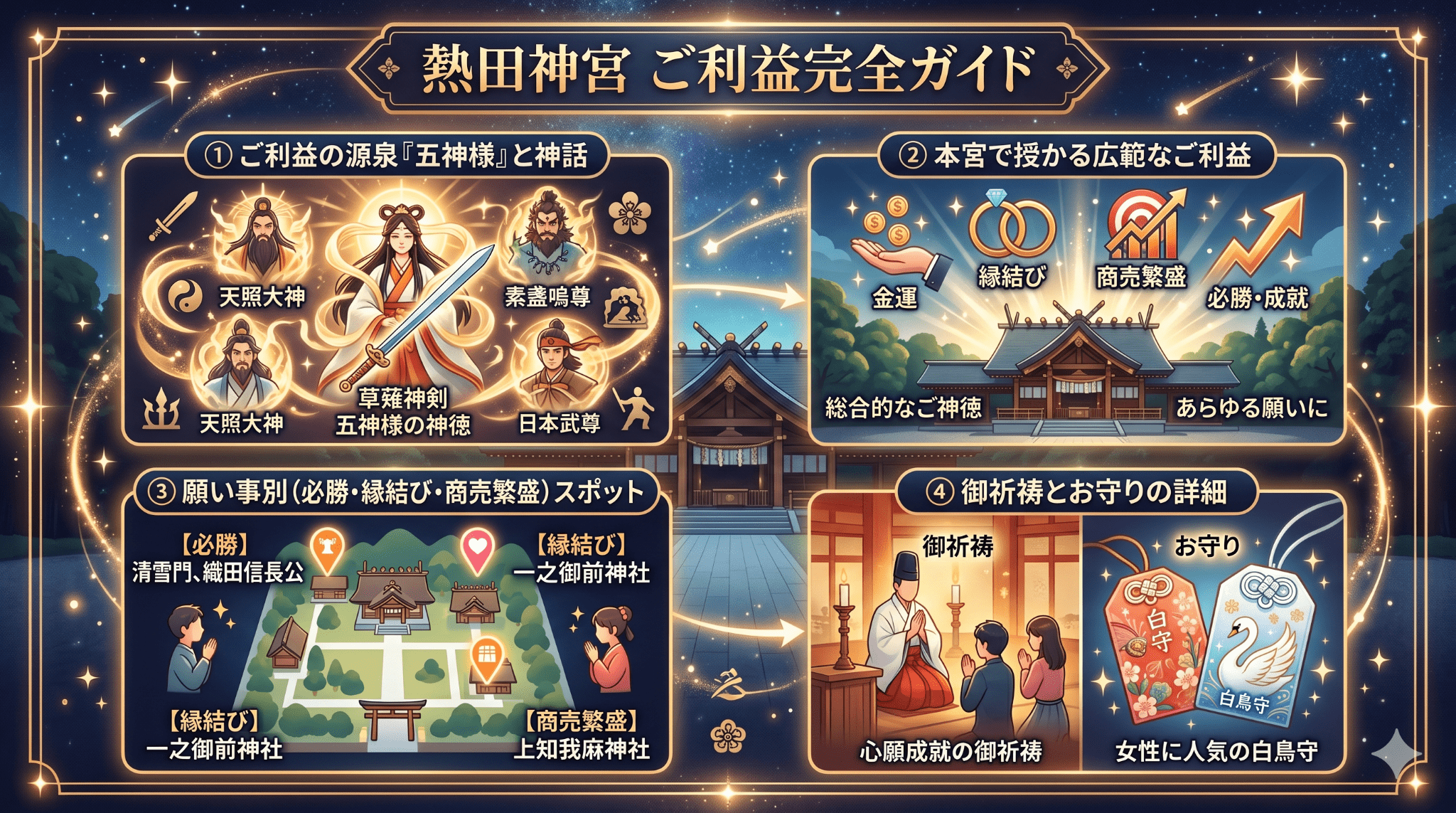 熱田神宮のご利益は？五神様と神話、巡り方ガイド