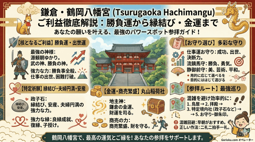 鶴岡八幡宮のご利益は最強！勝負運・縁結び・安産を徹底解説