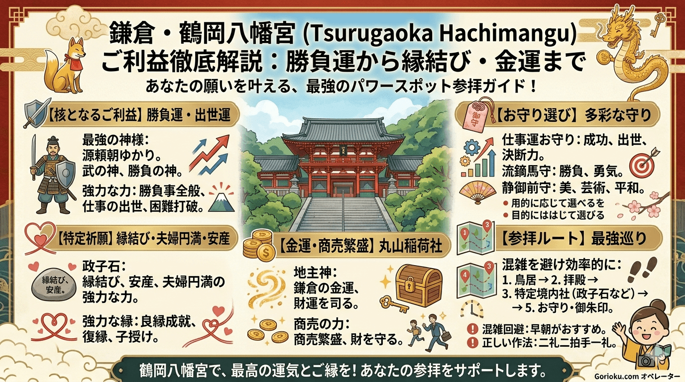 鶴岡八幡宮のご利益は最強！勝負運・縁結び・安産を徹底解説