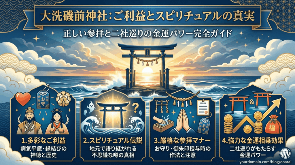 大洗磯前神社のご利益とは？歴史から二社巡りの効果まで徹底解説