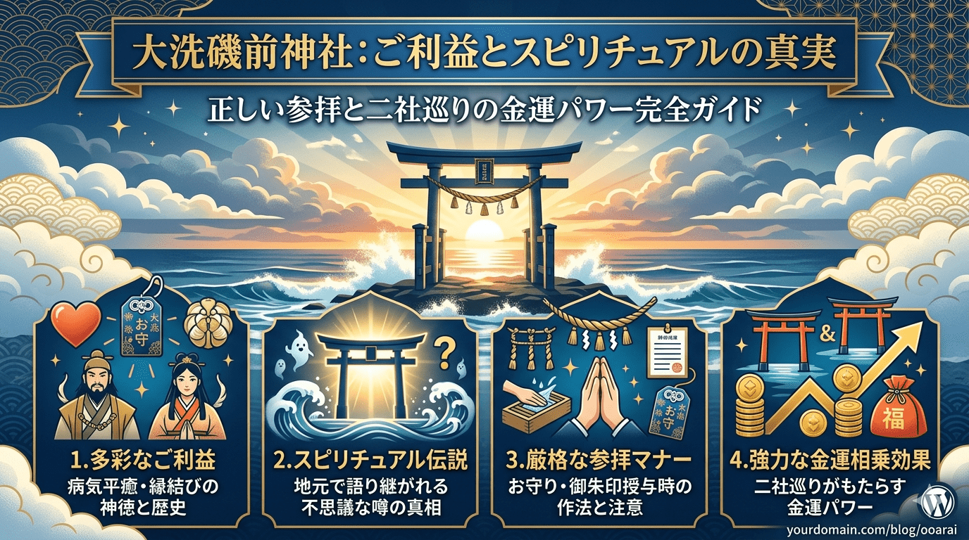 大洗磯前神社のご利益とは？歴史から二社巡りの効果まで徹底解説