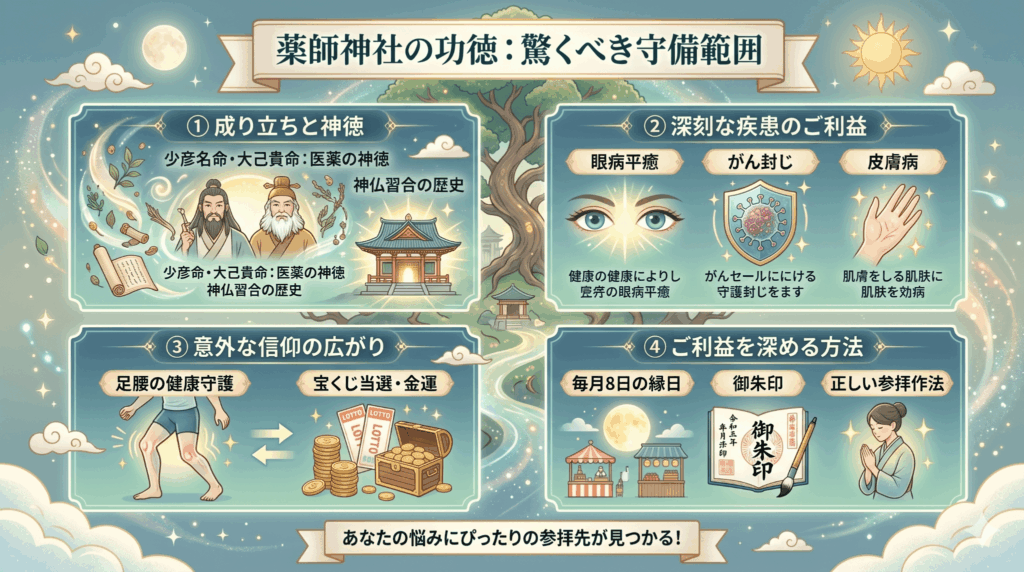 薬師神社の驚すご利益とは？病気平癒から金運まで徹底解説