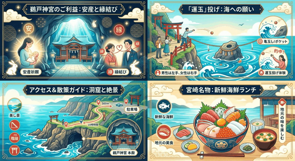 鵜戸神宮のご利益は？安産や縁結び、運玉のコツまで徹底紹介