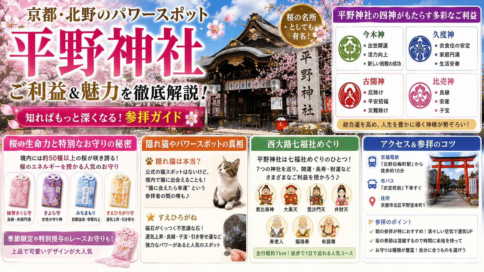 平野神社のご利益を徹底解剖！歴史や桜、お守りの秘密